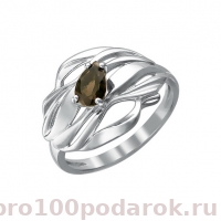 Серебряное кольцо с топазом